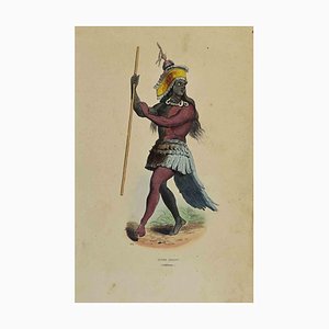 Auguste Wahlen, Indien Dansant, Lithograph, 1844