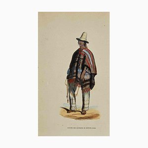 Auguste Wahlen, Gaucho des Environs de Buenos-Aires, Lithograph, 1844