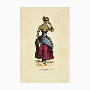 Auguste Wahlen, Dame Javanaise de la Haute Classe, Lithographie, 1844