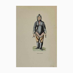 Auguste Wahlen, Femme Esquimaude, Lithograph, 1844