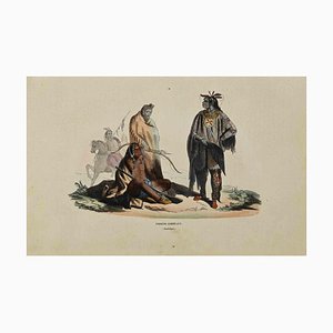 Auguste Wahlen, Indiens Corbeaux, litografía, 1844