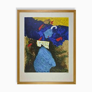 Gianni Dova, Color Abstraction, Screen Print, 1970s