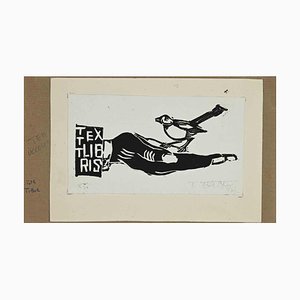 Turi Toth Tibor, Ex- Libris Turi Toth Tibor, Woodcut, 1970s