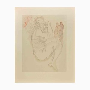 Salvador Dali, The Siren of the Dream, Woodcut, 1963