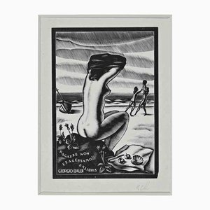 Italo Zetti, Ex Libris Giorgio Balbi, Etching, Mid-20th Century