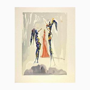 Salvador Dali, The Angelus of the Empyrean, Woodcut, 1963