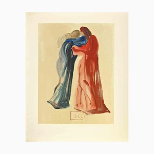 Salvador Dali, Dante und Beatrice, Holzschnitt, 1963