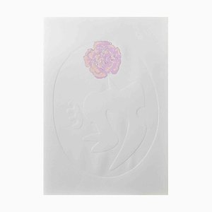 Leo Guida, Pink Rose, Screen Print, 1970s