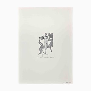 Leo Guida, Elisa and the Dragon, Etching, 1989