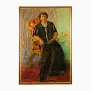 Antonio Feltrinelli, Portrait, Oil on Canvas, 1930s