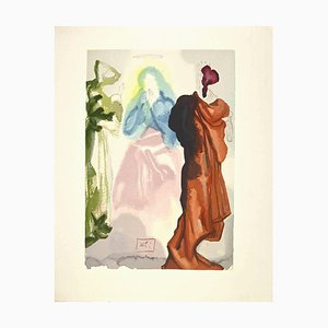Salvador Dali, Prayer of Saint Bernard to the Virgin, Woodcut, 1963