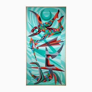 Leo Guida, Abstract Composition, Mixed Media, 1970s