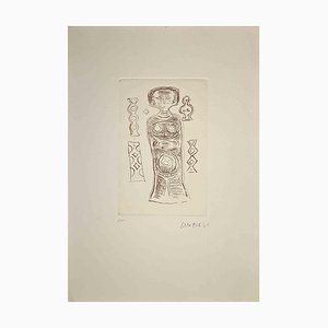 Massimo Campigli, The Idol, Radierung, 1970er