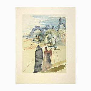 Salvador Dali, Avars, Woodcut, 1963