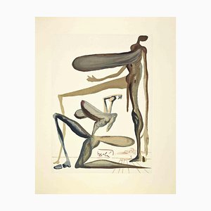 Salvador Dali, The Lavishness, Woodcut, 1963