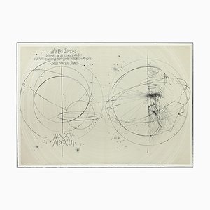Pierre Yves Tremois, Sidereus Nuncius, Etching, 1955