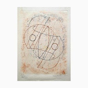 Max Ernst, Obliques, Drypoint, 1967