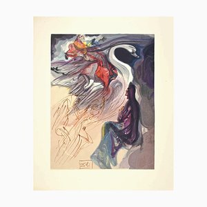 Salvador Dali, In The Sky of Jupiter, Woodcut, 1963
