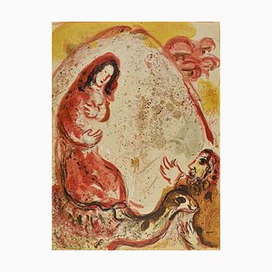 Marc Chagall, Rachel Hides her Father's Housold Gods, Lithograph, 1960