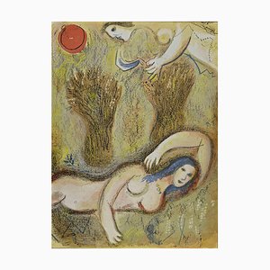 Marc Chagall, The Awakening of Boaz, Lithograph, 1960