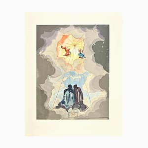 Salvador Dali, Cacciaguida’s History, Woodcut, 1963
