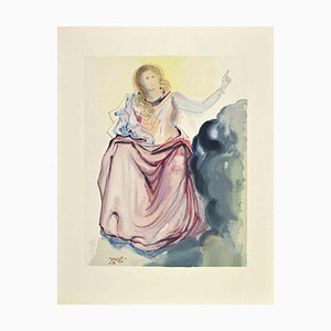 Salvador Dali, Beatrice Solves Dante’s Doubts, Woodcut, 1963