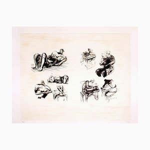 Henry Moore, Acht skulpturale Ideen, Lithographie, 1973