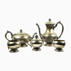Silver Tea Service, Early 20th Century, Set of 5