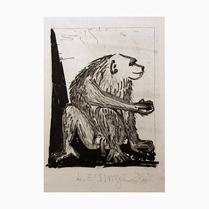 Pablo Picasso, Le Singe, Etching, 1940s
