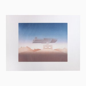 Jean Michel Folon, Sans Vie, Lithograph, 1970s