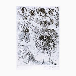 Marc Chagall, La Grande Danseuse, Etching, 1967