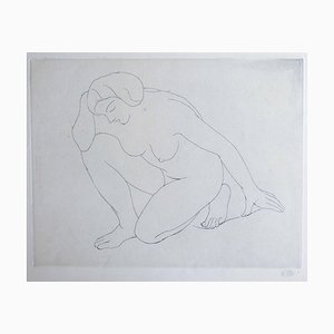 Aristide Maillol, Femme Agenouillée sur le Genou..., Etching, 1927