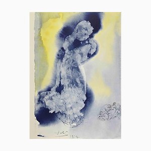 Lithographie, Salvador Dali, Spiritus Promptus Est, 1964