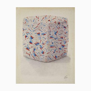 Baldaccini Cesar, Compression of Airline Tickets, Lithograph, 1970s