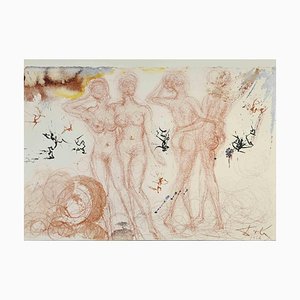 Salvador Dali, Stultae et Prudentes Filiae, Lithograph, 1964
