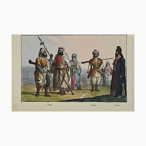 Verschiedene Künstler, Asiatisches Kostüm, Lithographie, 1862