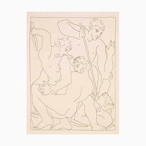 Pablo Picasso, Combat pour Andromède entre Persée et Phinée, aus Les Métamorphoses d'Ovide, Radierung