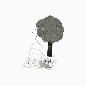 Maja Zalaszewska Rocca, Joyful Letters Villa Borghese, Ink on Paper, 2022