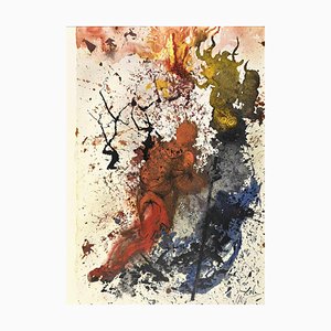 Salvador Dalí, Rubus Incombustus, Lithograph, 1964