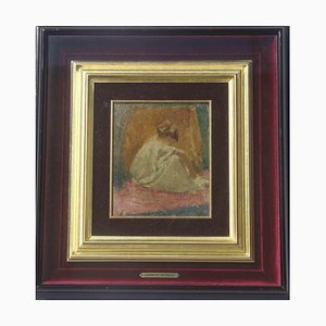 Domenico Morelli, Seated Female Figure, Oil Painting, 19th Century