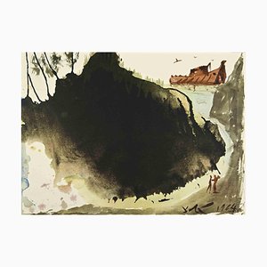 Salvador Dalí, Aquae Diluvii Super Terram, Lithograph, 1964