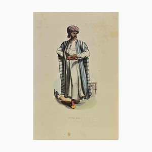 Auguste Wahlen, Arab Merchant, Lithograph, 1844
