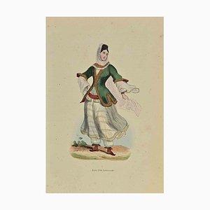 Auguste Wahlen, Armenian Girl, Lithograph, 1844