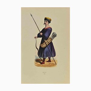 Auguste Wahlen, Kalmyk, Lithograph, 1844
