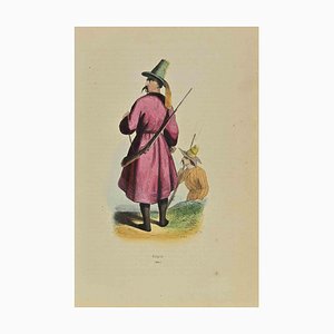 Auguste Wahlen, Figure, Lithograph, 1844