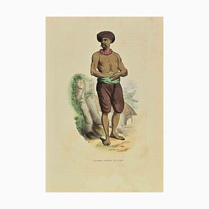 Auguste Wahlen, Indoustan, Man of the people, Lithograph, 1844