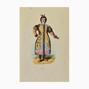 Auguste Wahlen, Yakut Woman, Lithograph, 1844