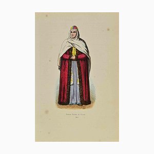 Auguste Wahlen, Tomsk Tartar Woman, Lithograph, 1844