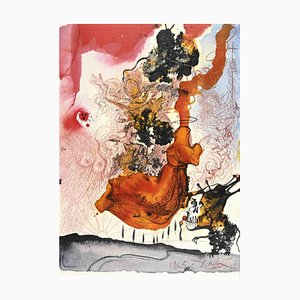 Salvador Dalí, Cadaver in sepulchro Elisei, Lithograph, 1964