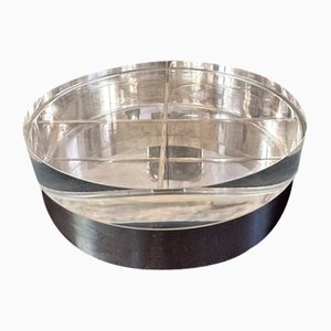 Vintage Versilbertes Metall & Methacrylat, 1960er